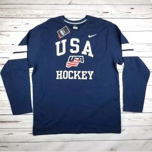 New with Tags NIKE USA Hockey Long Sleeve Shirt